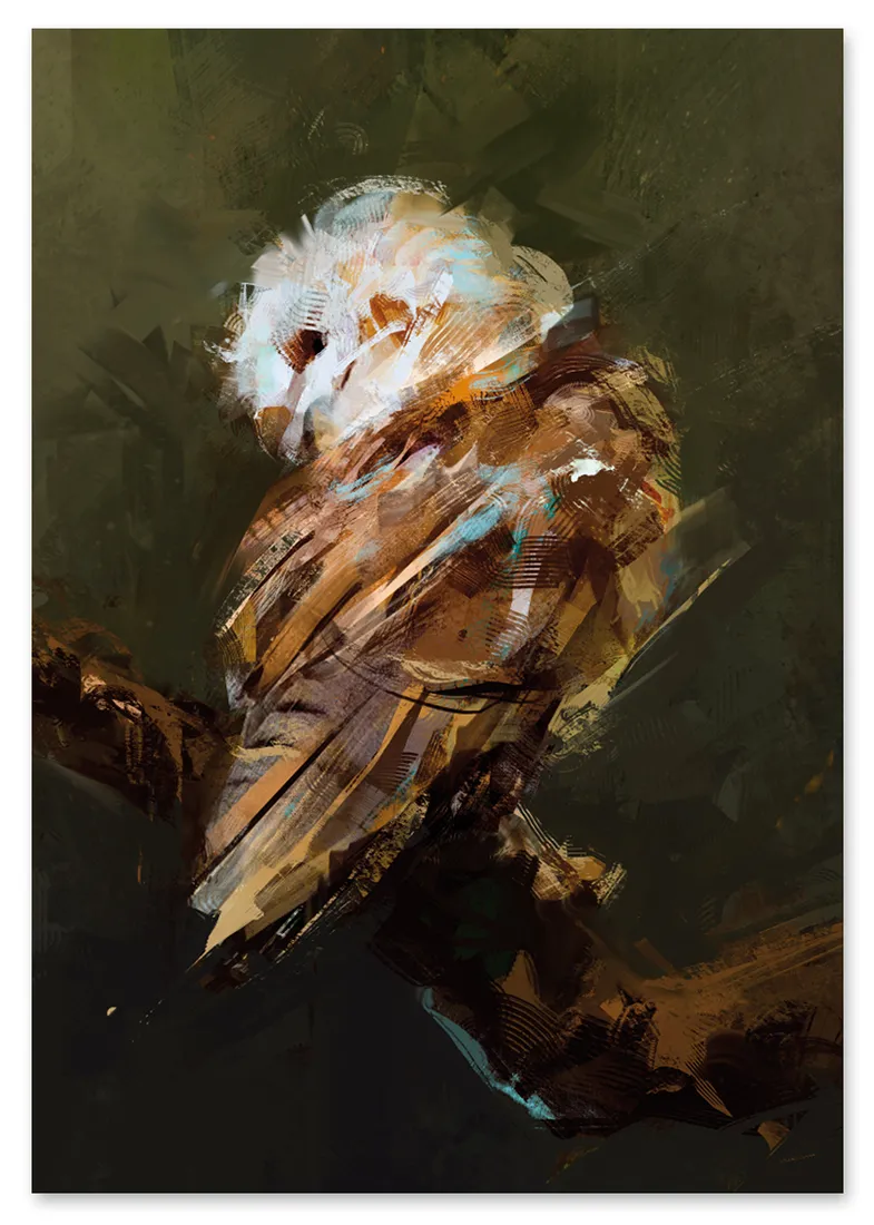 obraz-na-plotnie-sowa-abstrakcja-80x120-cm