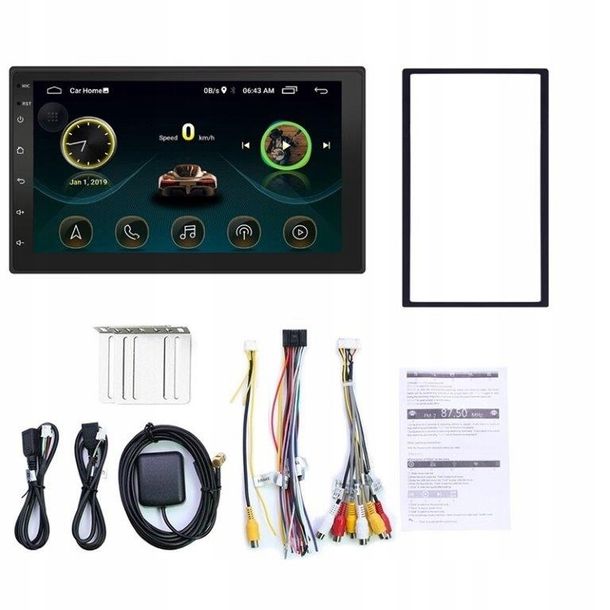 RADIO SAMOCHODOWE 2 DIN ANDROID 13 NAWIGACJA GPS Wifi kamera cofania 7 cali
