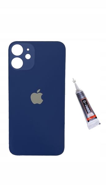 ﻿OEM Panel tylny granatowy do iPhone 12 Big Hole szkło tylne kłapka plecki