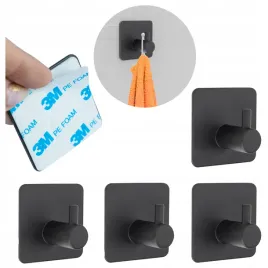 wieszaki-samoprzylepne-czarne-mat-hak-wieszak-4szt