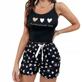 pizama-damska-dwuczesciowa-bielizna-seksowna-koszulka-spodenki-walentynki
