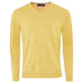 sweter-meski-hackett-london-v-neck-bawelna-jedwab-zolty