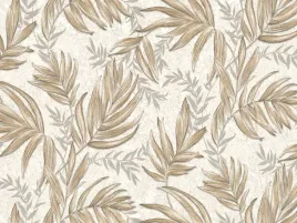 tapeta-na-flizelinie-laserowa-elegancka-liscie-zlota-bezowa-do-salonu