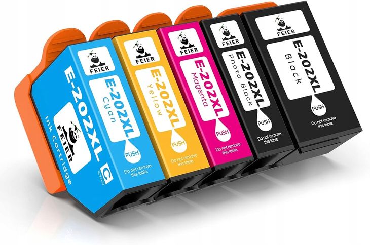 5x TUSZ DO EPSON 202XL XP-6000 / XP-6001 / XP-6005 / XP-6100 / XP-6105