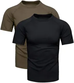 dwupak-meski-t-shirt-khaki-i-czarny-szybkoschnacy-xxl