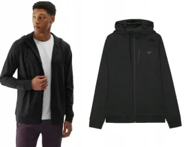 bluza-sportowa-na-trening4f-m403-z-kapturem-rozpinana-czarna-xl