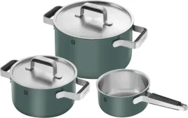 zwilling-pure-zestaw-3-garnkow-ze-stali-nierdzewnej-zielony