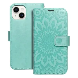 kabura-mezzo-book-do-apple-iphone-14-mandala-zielony
