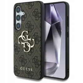 guess-futeral-do-samsung-s25-guhcs25s4gmgbr-4g-pu-big-logo-brazowy