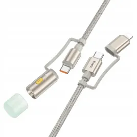 hoco-kabel-usb-c-z-adapterem-lightning-lampaka-led-pd-3a-60w-12m-szary