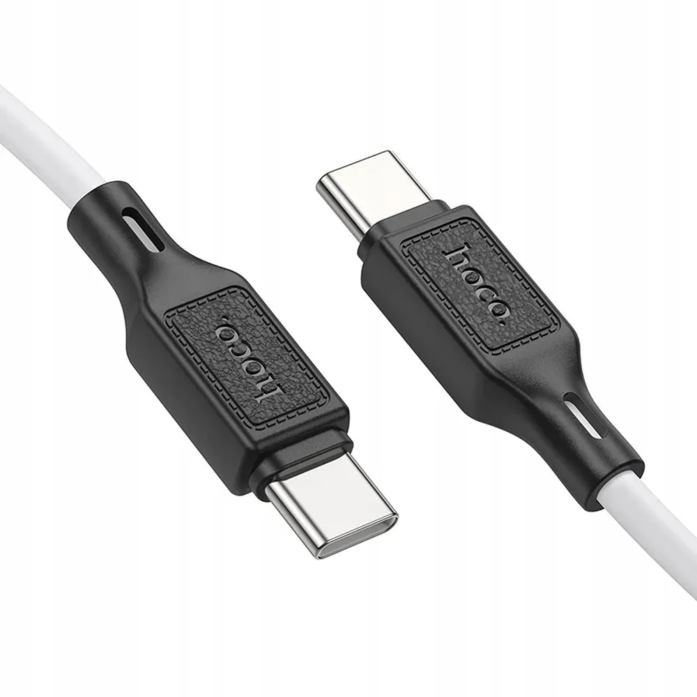 hoco-kabel-typ-c-do-typ-c-3a-60w-x90-1-m-bialy