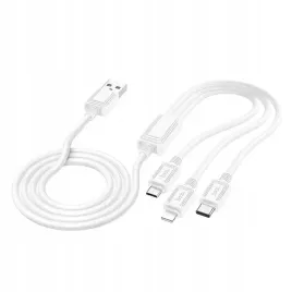 hoco-kabel-3w1-usb-apple-lightning-microusb-usb-c-typ-c-2a-1m-bialy