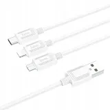 hoco-kabel-3w1-usb-apple-lightning-microusb-usb-c-typ-c-2a-1m-bialy-stan-nowy