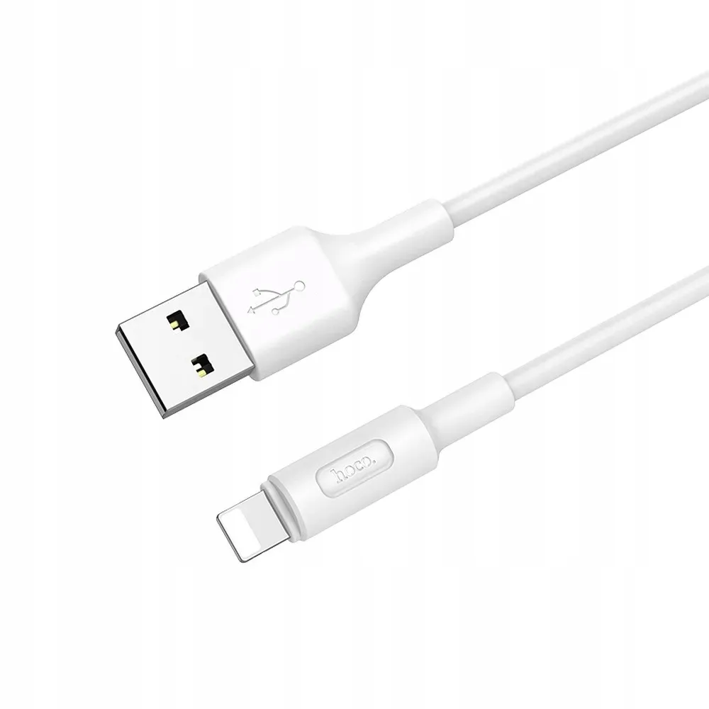 hoco-kabel-usb-a-do-apple-lightning-2a-x25-1m-bialy