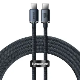 kabel-baseus-crystal-shine-usb-c-usb-c-100w-1-2m-black