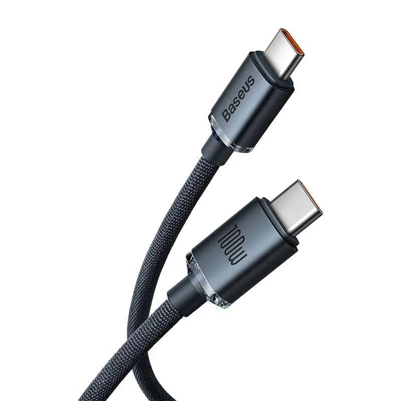 kabel-baseus-crystal-shine-usb-c-usb-c-100w-1-2m-black