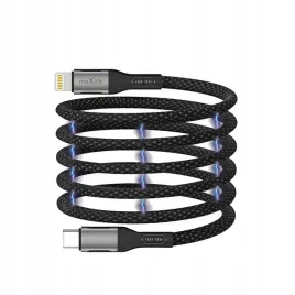 maxlife-kabel-magnetyczny-usb-c-lightning-1m-27w-czarny-nylonowy
