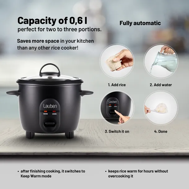 ryzowar-lauben-rice-cooker-600bc-stan-nowy-kolor-dominujacy-czarny