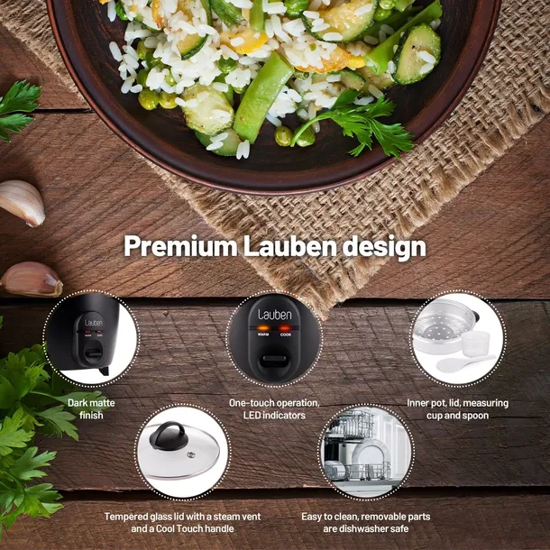 ryzowar-lauben-rice-cooker-600bc-stan-nowy-pojemnosc-0-6-l