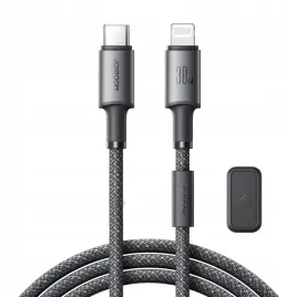 kabel-joyroom-60w-usb-c-lightning-z-organizerem-magnetycznym-12m-szary