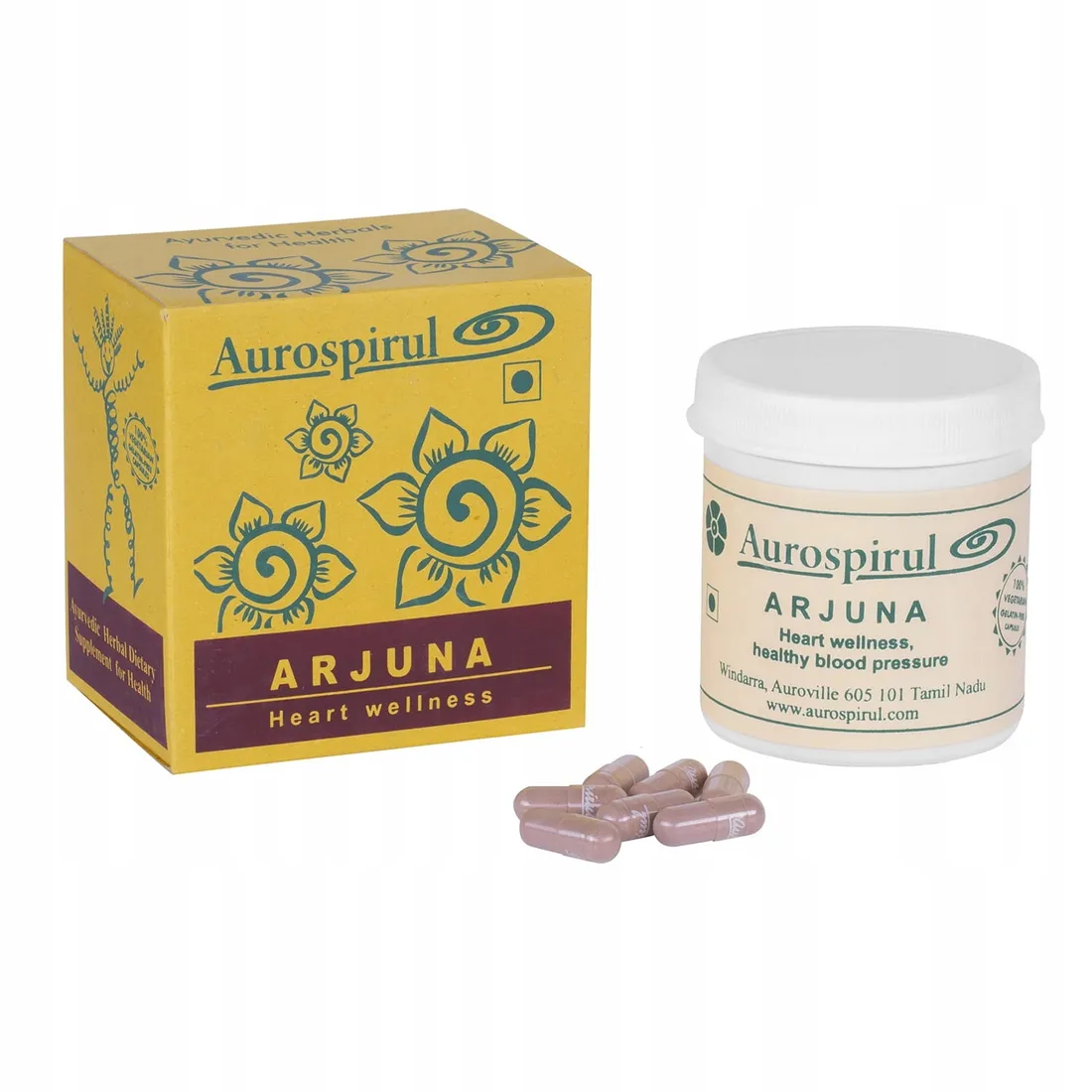 arjuna-100-kaps-aurospirul-waga-z-opakowaniem-0-02-kg