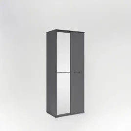 szafa-otwierana-z-lustrem-dwudrzwiowa-80cm-x-200cm-antracyt-polki-wieszak