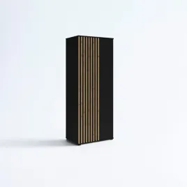 szafa-otwierana-z-lamelami-dwudrzwiowa-80cm-x-200cm-czarna-lamele-wotan
