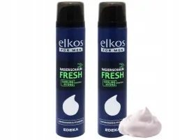 2x-pianka-do-golenia-elkos-fresh-z-witaminami-nawilzajaco-chlodzaca-300ml