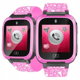 smartwatch-kidiz-fiber-rozowy-z-funkcja-dzwonienia-pomysl-na-prezent
