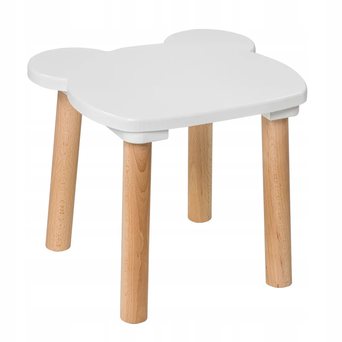 taboret-krzeselko-dzieciece-misiek-biale-stan-nowy