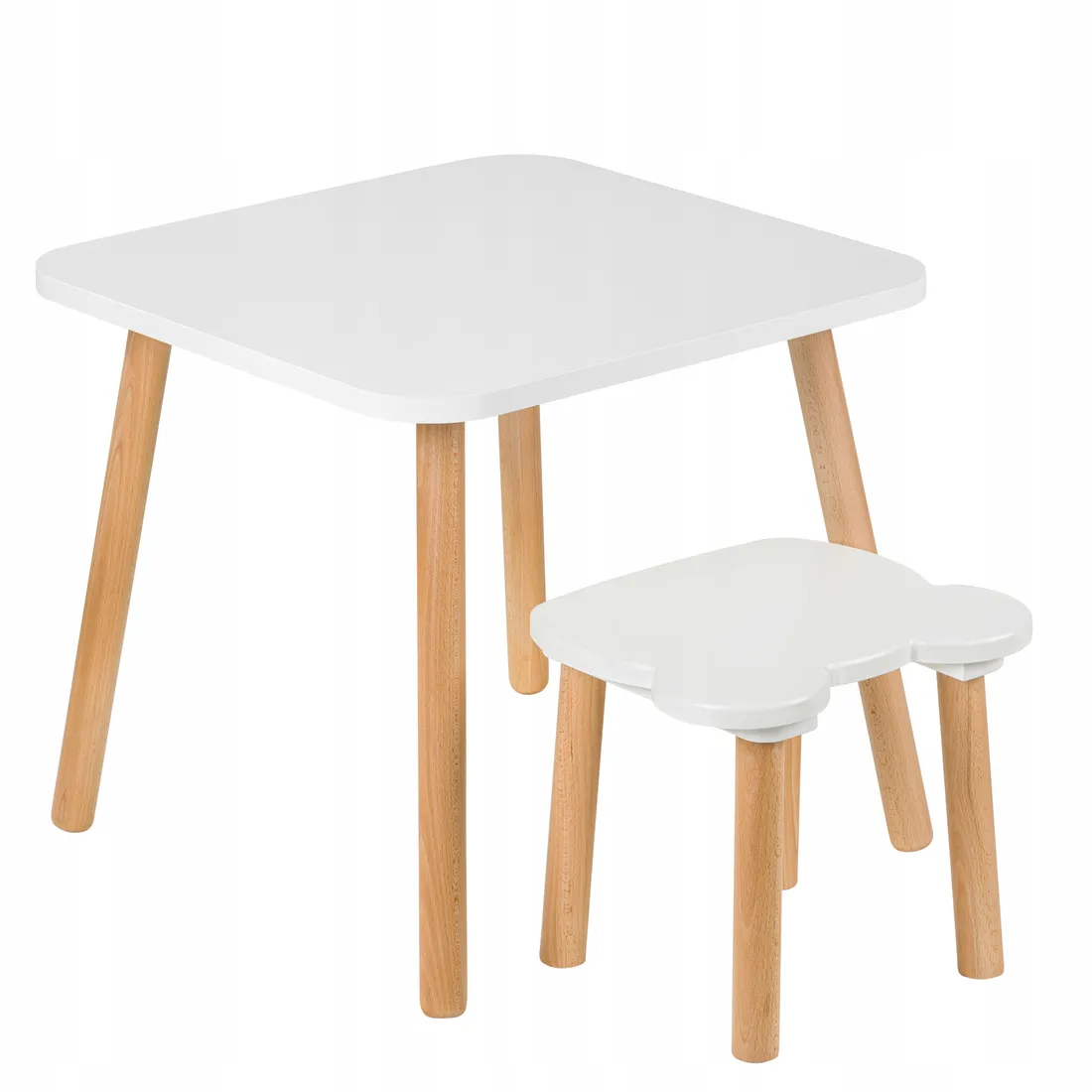 taboret-krzeselko-dzieciece-misiek-biale-stan-nowy