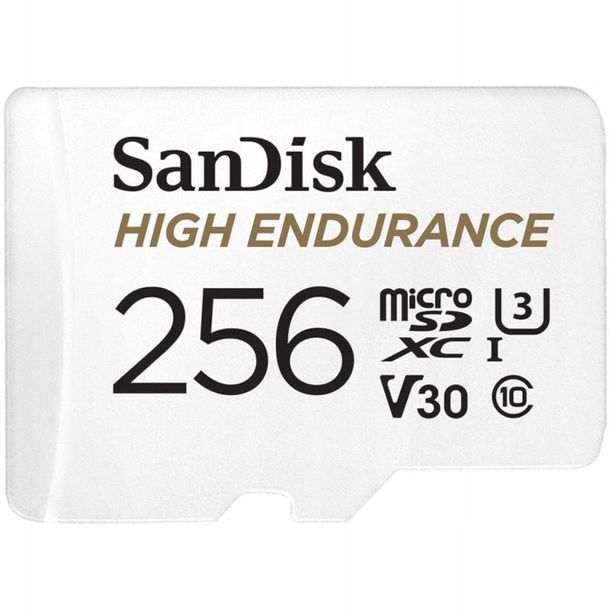 SanDisk Karta microSD HIGH ENDURANCE 256 GB V30 100MB/s