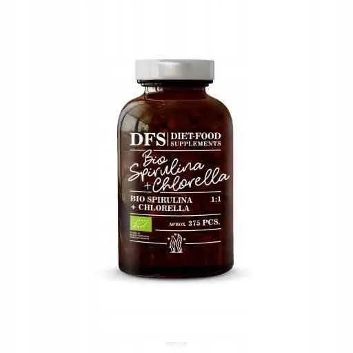diet-food-spirulina-chlorella-bio-375-tabletek-stan-nowy