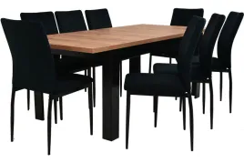 zestaw-na-8-osob-stol-90x160-200-dab-craft-i-8-krzesel-tapcierowanych
