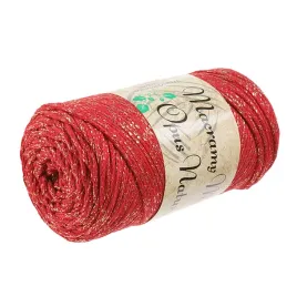 sznurek-do-makramy-bawelniany-opus-natura-metallic-2mm-nr-414-czerwony-250g