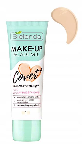 ﻿BIELENDA KRYJĄCO KORYGUJĄCY PODKŁAD FLUID CERA NACZYNKOWA MAKE-UP ACADEMIE