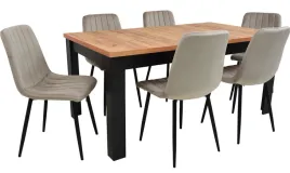 6-kubelkowych-krzesel-tapicerowanych-i-stol-90x160-200-dab-craft