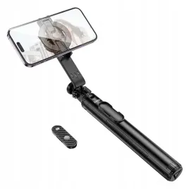 hoco-uchwyt-selfie-magnetyczny-z-pilotem-bezprzewodowym-tripod-k25-czarny