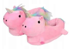 kapcie-laczki-unicorn-jednorozec-rozowe-prezent-tecza-wygodne