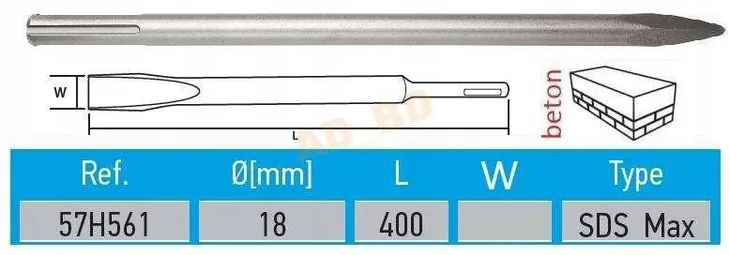 szpicak-sds-max-18-x-400-mm-waga-z-opakowaniem-0-7-kg