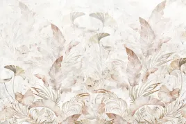 fototapeta-na-sciane-do-salonu-tapeta-do-sypialni-brazowe-liscie-260x390