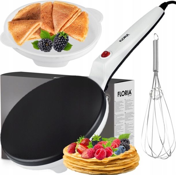 ﻿NALEŚNIKARKA ELEKTRYCZNA FLORIA BIAŁA 20CM 700W