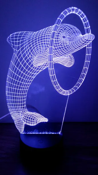 lampka-led-3d-delfin-prezent-gratis-stan-nowy-marka-inny