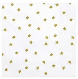 serwetki-gwiazdki-zlote-33x33cm-20szt