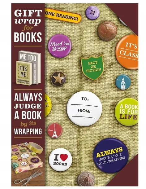 gift-wrap-papier-do-ksiazki-book-badges-rodzaj-kosz