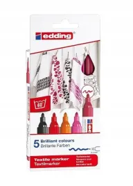 markery-do-tkanin-5-kolorow-cieplych-edding