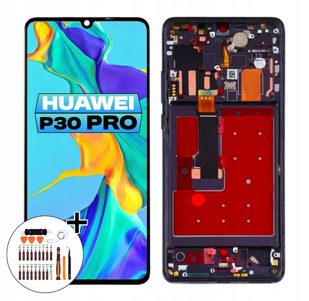 ﻿Oryginalny wyświetlacz LCD do Huawei P30 PRO OLED Ramka + Zestaw Narzędzi