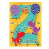 karnet-b6-dinozaury-2-urodziny-stan-nowy