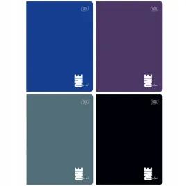 zeszyt-a5-60-kartek-kratka-z-marginesem-one-color-interdruk-zestaw-4-szt