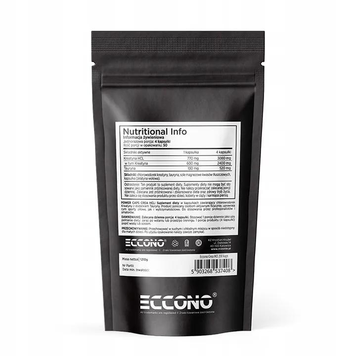 eccono-creatine-hcl-200kaps-kreatyna-chlorowodorek-rodzaj-inny